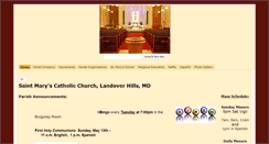 Desktop Screenshot of church.stmaryslh.org