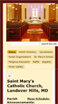 Mobile Screenshot of church.stmaryslh.org